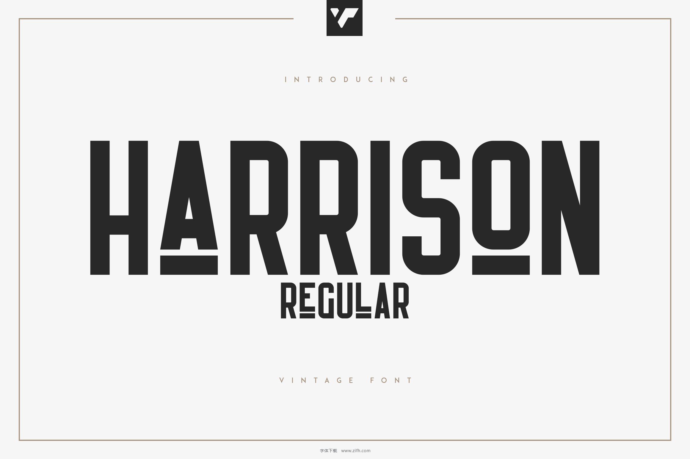 Harrison Regular Font